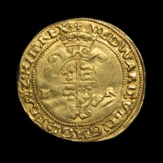 Edward VI half sovereign reverse