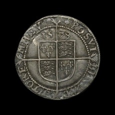 Elizabeth I sixpence reverse