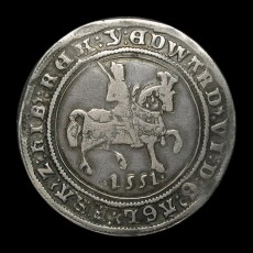 Edward VI halfcrown obverse