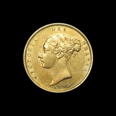 Victoria half sovereign obverse
