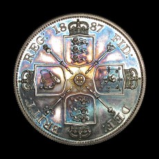 Victoria double florin reverse