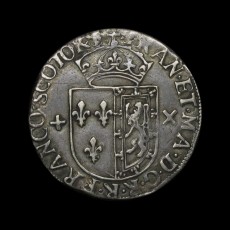 Francis and Mary testoon obverse