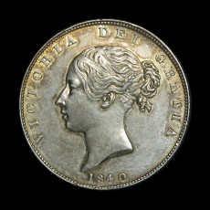 Victoria halfcrown obverse