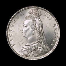 Victoria halfcrown obverse