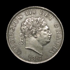 George III halfcrown obverse