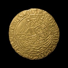 Henry VI half noble obverse