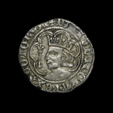David II Halfgroat obverse
