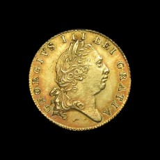 George III half guinea obverse