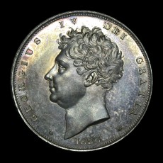 George IV crown obverse
