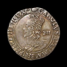 Charles I shilling obverse