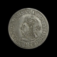 Elizabeth I sixpence obverse