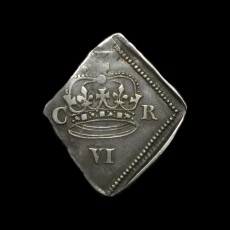 Charles I sixpence obverse