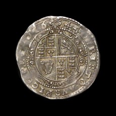Charles I Exeter sixpence reverse