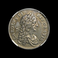 Charles II shilling obverse