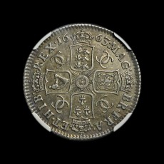 Charles II shilling obverse