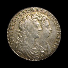 William and Mary halfcrown obverse