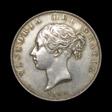 Victoria halfcrown obverse