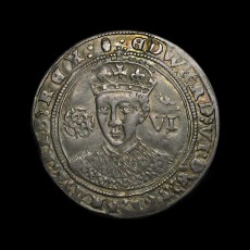 Edward VI sixpence obverse