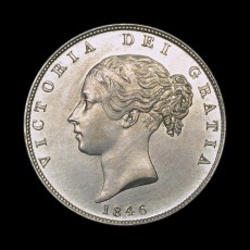 Victoria halfcrown obverse