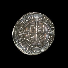 Henry VII halfgroat reverse
