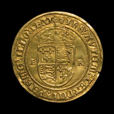 Edward VI half sovereign reverse