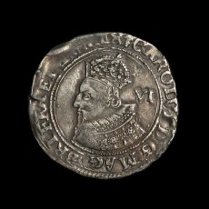 Charles I sixpence obverse