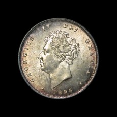 George IV shilling obverse