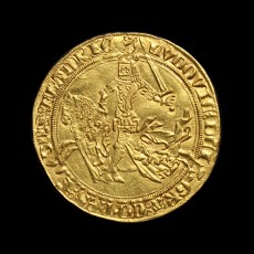 Luis de Male Cavalier d'or obverse