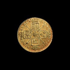 George I quarter guinea reverse