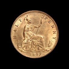 Victoria halfpenny reverse
