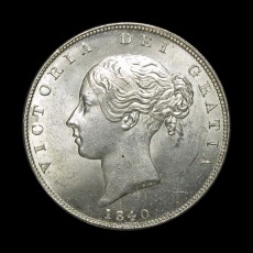 Victoria halfcrown obverse