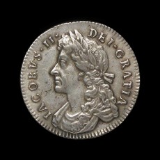 James II shiling obverse