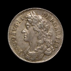 James II Halfcrown obverse