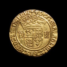 Henry VIII crown of the double rose reverse