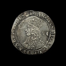 Charles II sixpence obverse