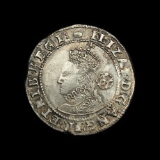 Elizabeth I sixpence obverse