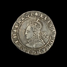 Elizabeth I sixpence obverse