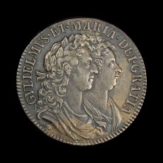 William & Mary halfcrown obverse