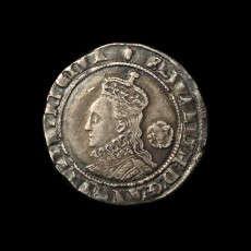 Elizabeth I sixpence obverse