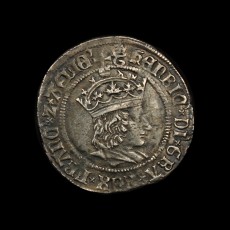 Henry VIII tournai groat obverse