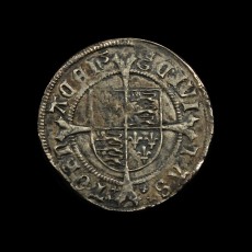 Henry VIII tournai groat reverse