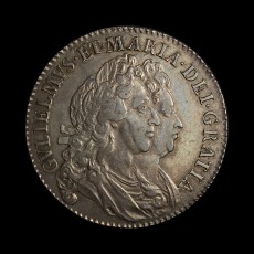 William & Mary halfcrown obverse
