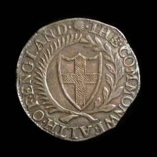 Commonwealth shilling 1653 obverse