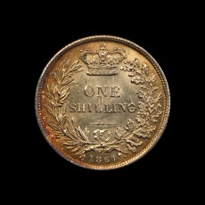1861 shilling reverse