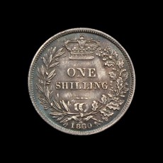 1860 shilling reverse