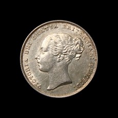 1849 shilling obverse