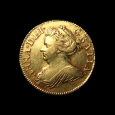 Anne half guinea obverse