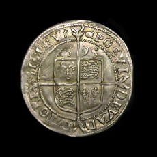 Elizabeth I sixpence reverse