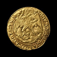 Elizabeth I angel obverse