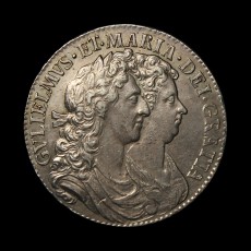 William & Mary halfcrown obverse